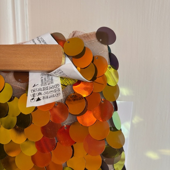 NWT Zara Fun Large Sequin Disc Mini Size Small - Purchased in London UK - Picture 7 of 8